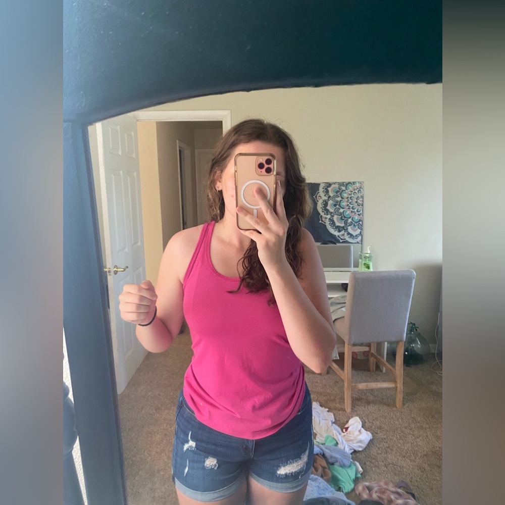pink nike drift tank top